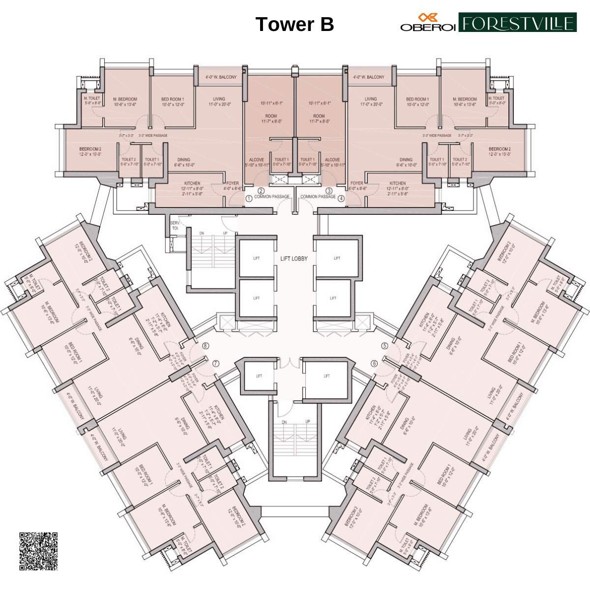 Forestville-Kolshet-Floor-Plan-Tower-B